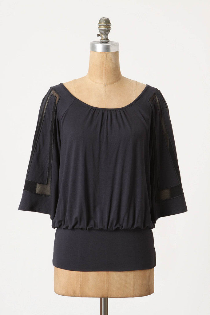 Framed-Sleeve Top